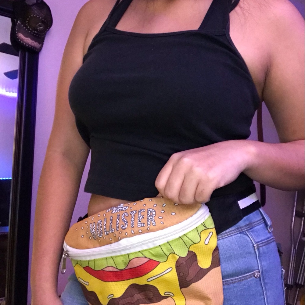Cute Hollister hamburger Fanny pack!
